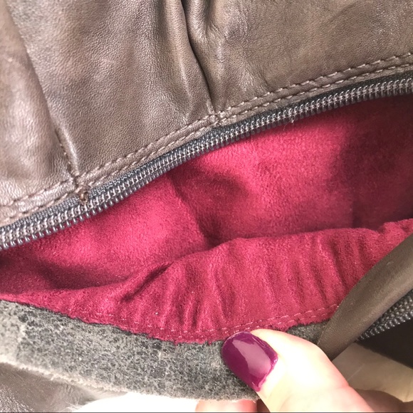 BRONX Tall Brown Chunky Heel Leather Boots - Picture 11 of 13